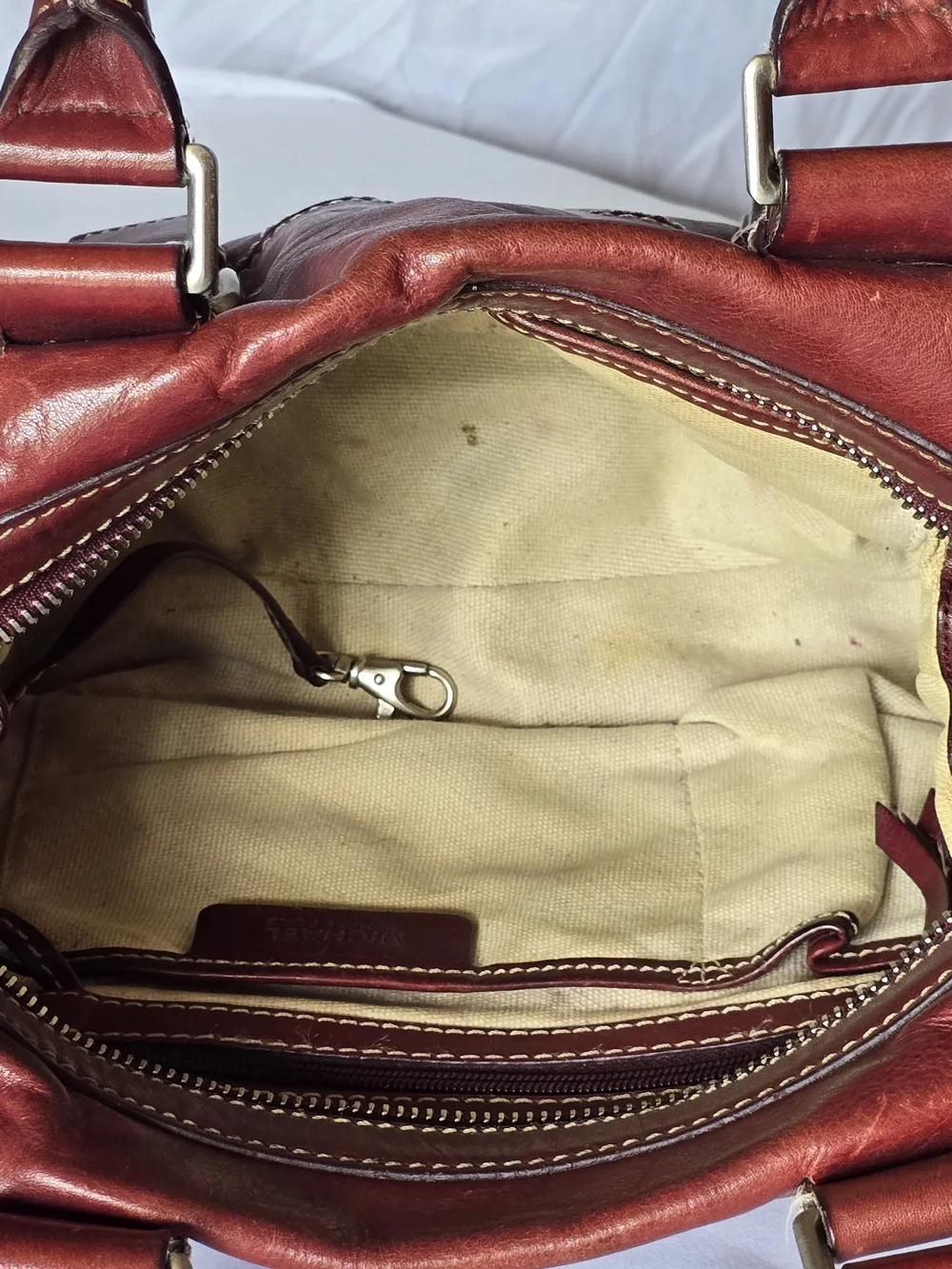 Vintage Michael Kors Brooksville Leather Satchel Purse